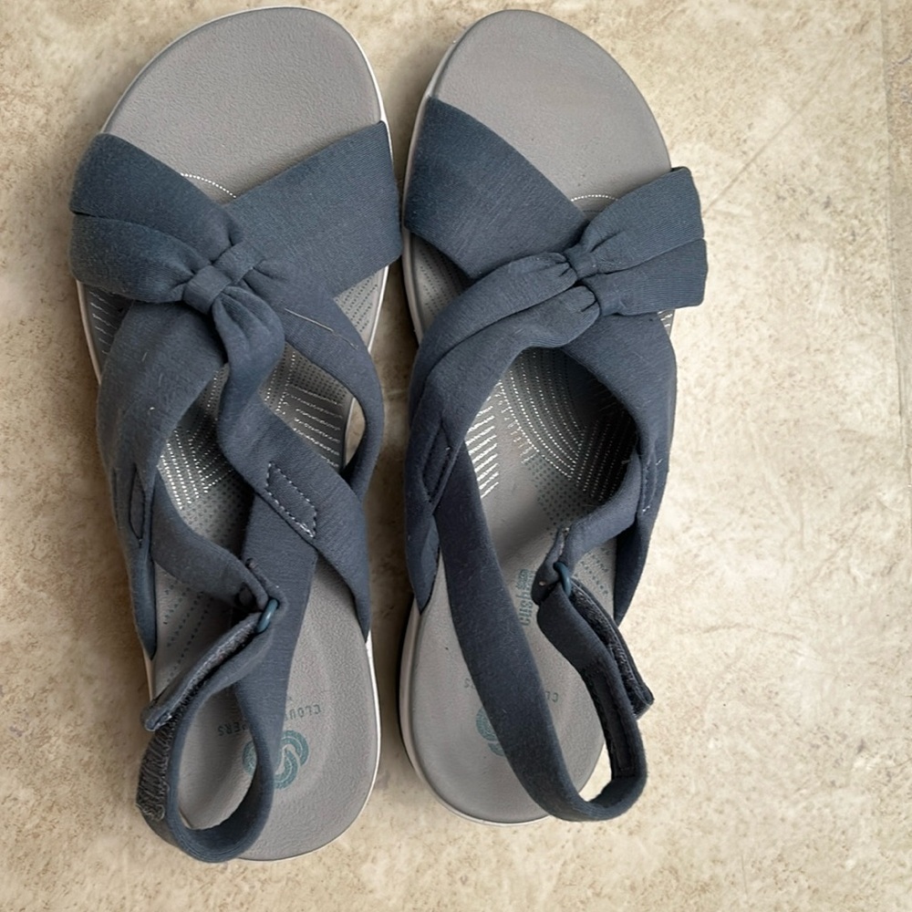 Sandals Blue Sz. 10. Clarks.